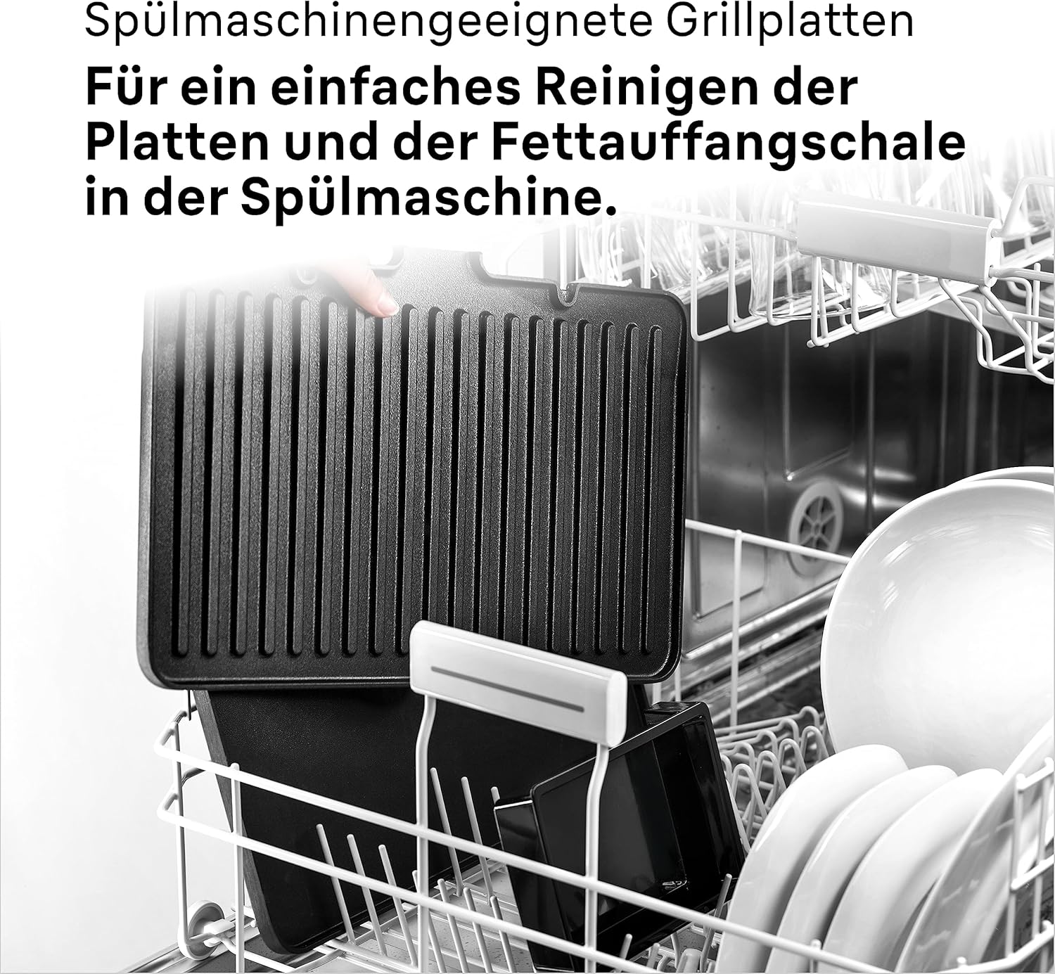 Braun MultiGrill 9 CG 9047 Kontaktgrill mit Grill-, Flach- und Waffelplatten, Grillpositionen: Kontakt, BBQ, Ofen, Spülmaschinenfeste Platten, Fettauffangschale, 230° Höchsttemperatur, Boost-Funktion
