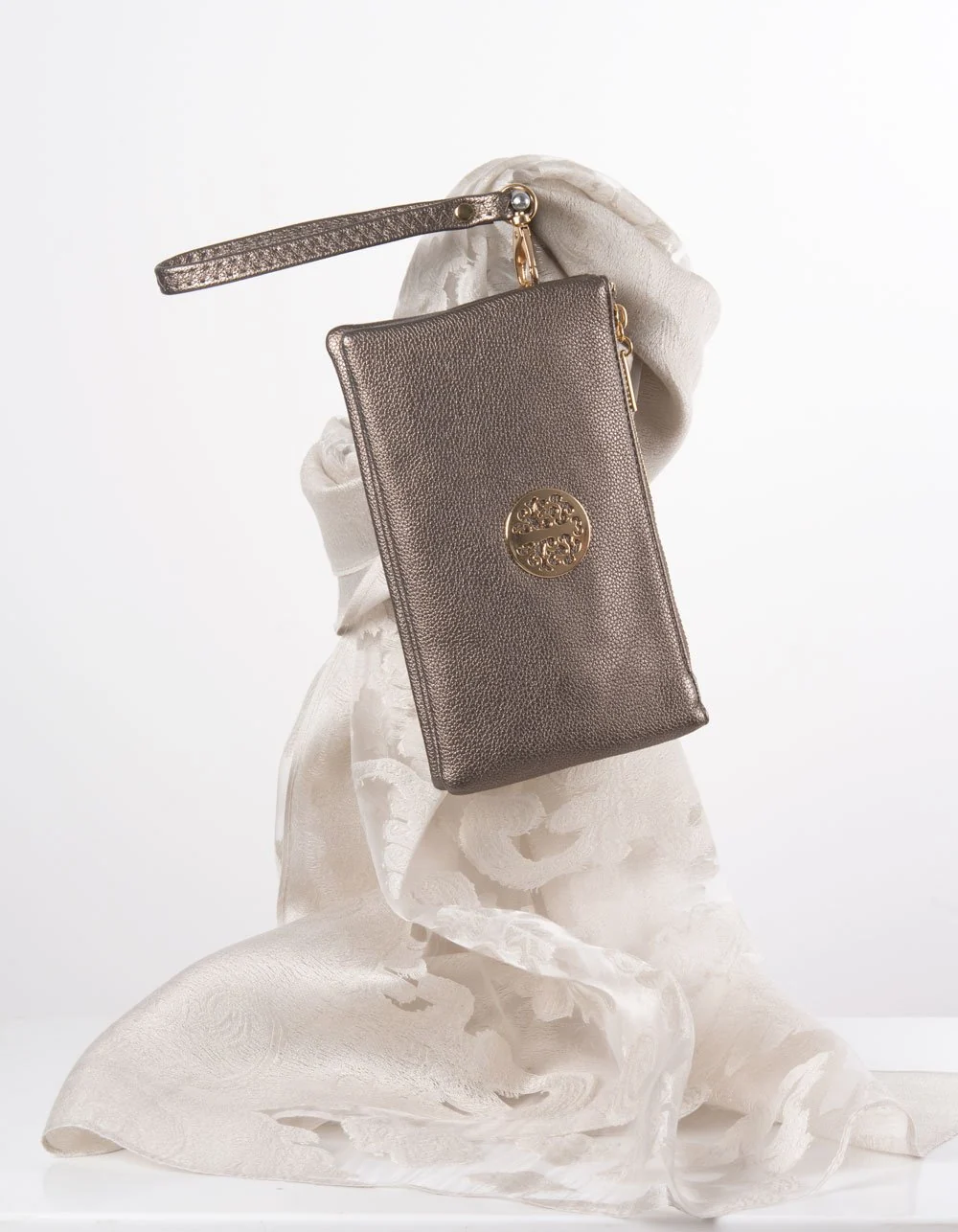 Bronze Clutch Bag | Toni