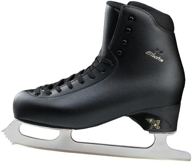 L'Estek Skates Risport Electra Schwarz + Klingen Klasse 2 - Eislaufen (Schwarz, 300/45)