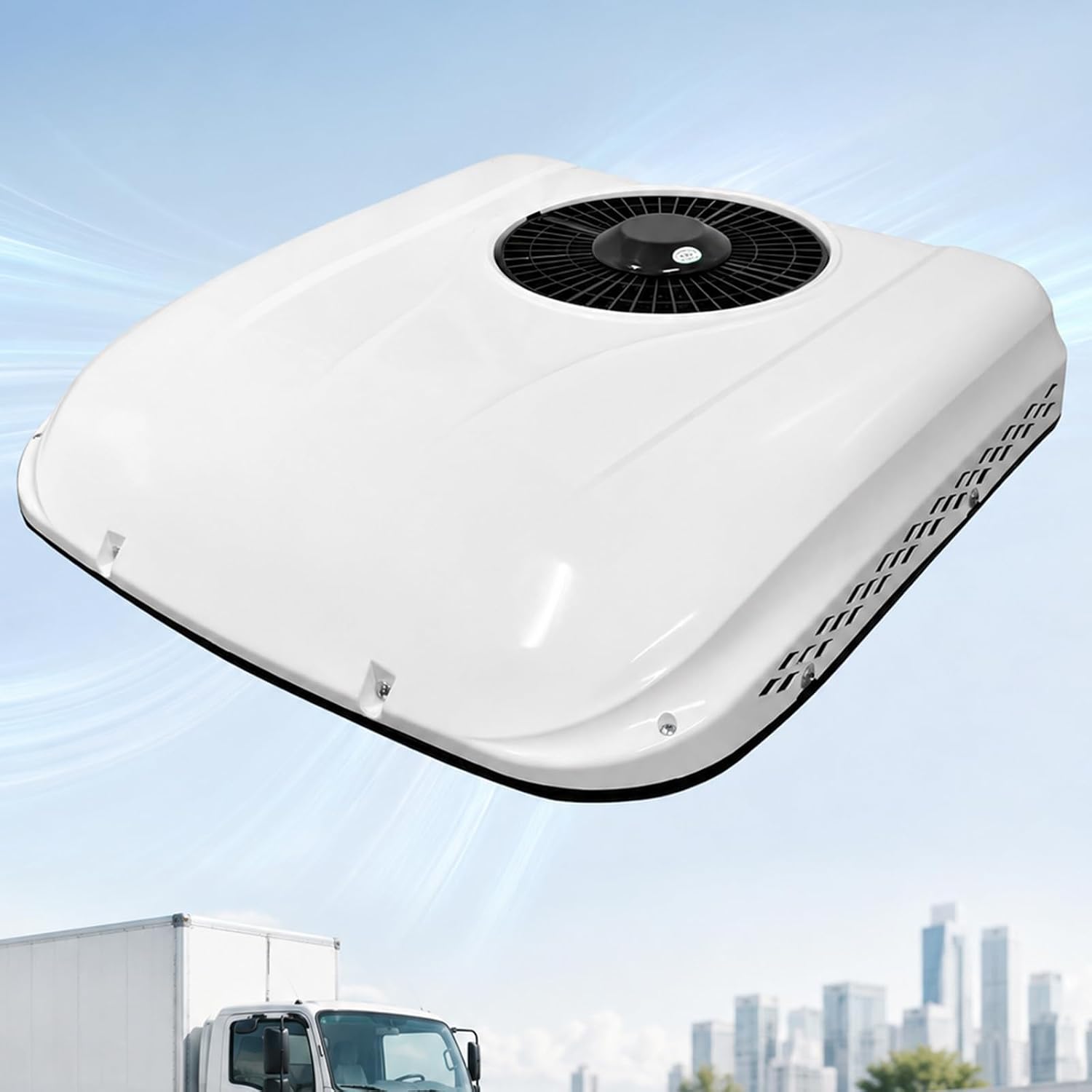 12V/24V Camper-Klimaanlage, Dach-Standklimaanlage Mit Fernbedienung, Leiser Kühlung Und Breitem Luftstrom Für Wohnmobile, LKW, Motorhomes Und Pick-Ups 24V