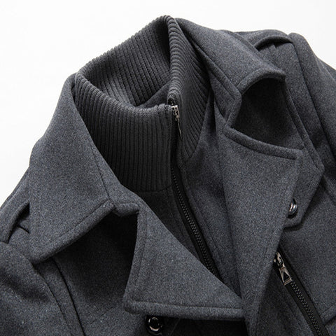 Elegante zweiteilige Herrenjacke mit Wolle f��r Business