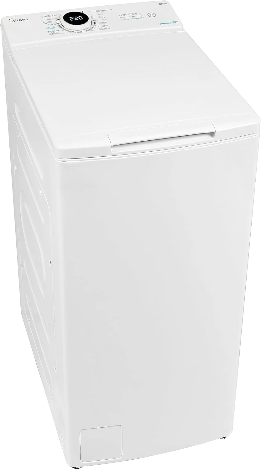 Midea bovenlader wasmachine MF10ET70B / 7KG / A / 1200 tpm/BLDC invertermotor/stoomfunctie/SoftOpener/XL deursopening/kort 15'&45' / meerdere temperatuuropties/AquaStop, wit