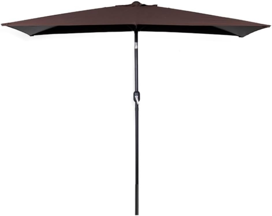 Garten Parasols Parasol Rechteck Patio Außenwasser mit Kurbel für Garten Hinterhof Schwimmbad Strand Regenschirm Schatten Außen -Parasole