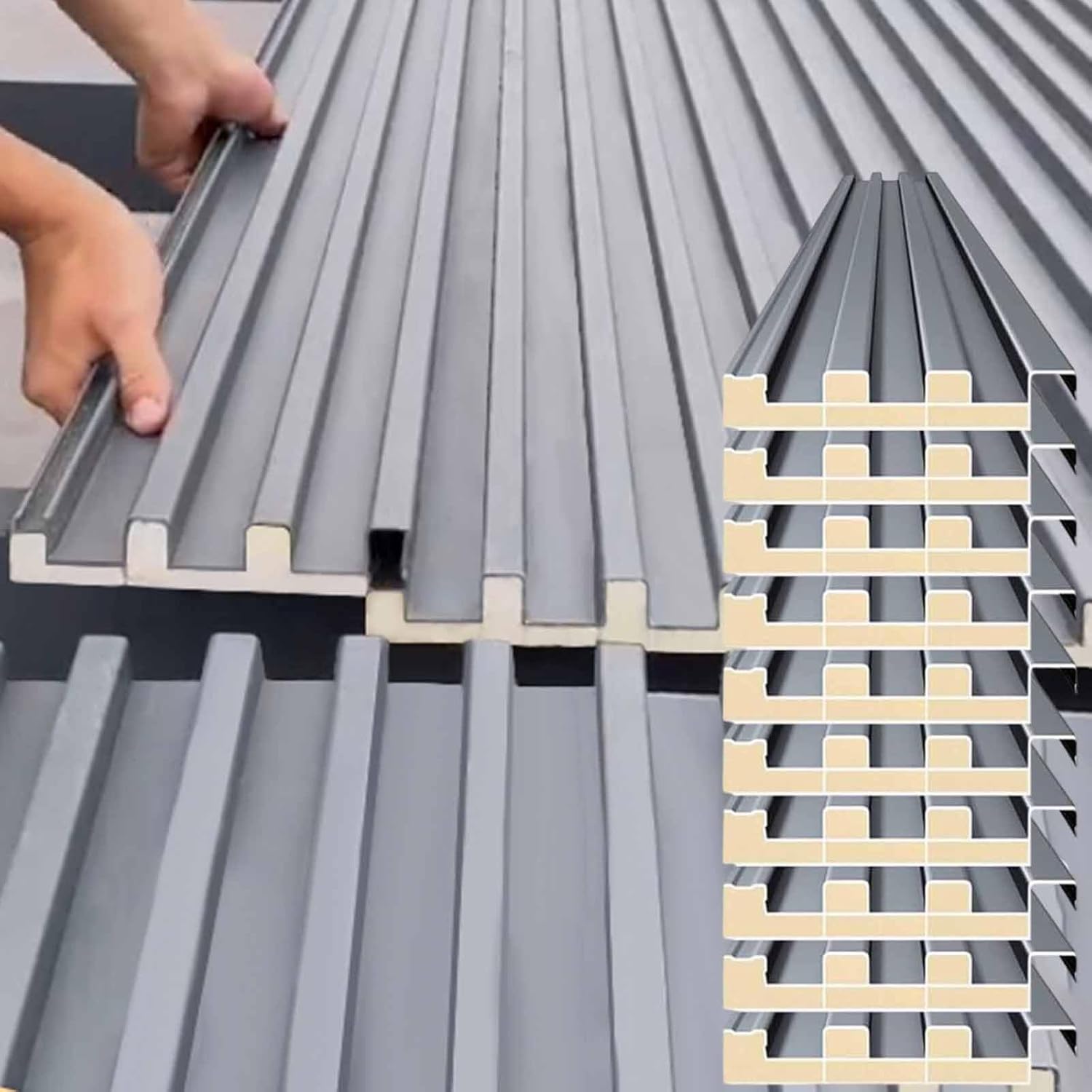 Strapazierfähige, isolierte Deckenpaneele, wasserdichte Wellblechplatten für den Außenbereich, ideal für Lagerung, Stall, Terrassen, Garagen und Schuppen