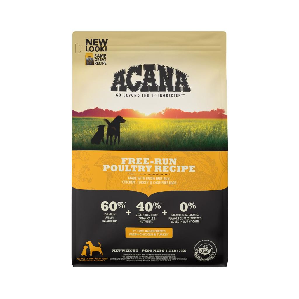ACANA Free-Run Poultry Grain-Free Dry Dog Food, 4.5-lb (Size: 4.5-lb)