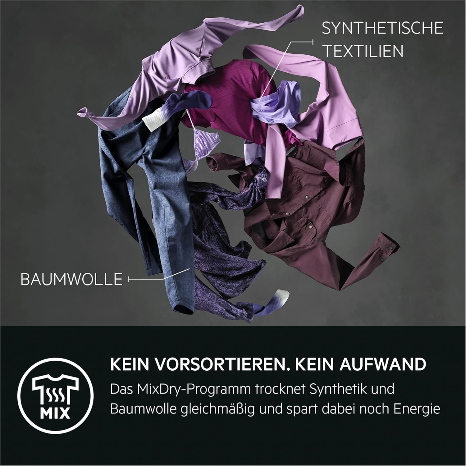AEG Wärmepumpentrockner 8 kg, Testsieger der Stiftung Warentest, Serie 8000 AbsoluteCare - Wolle- und Seidetrocknung, C, Energiesparend, Trommelbeleuchtung, Knitterschutz, Schontrommel, TR8AMZ68