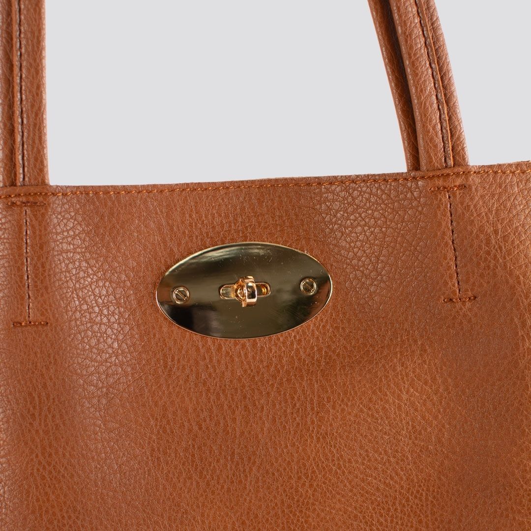 Bella Classic Tote Bag | Tan