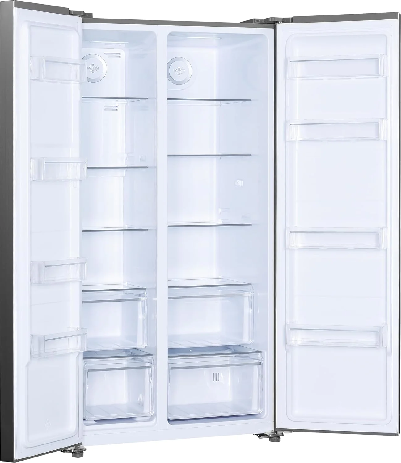Beko GNO5322WDXPN Side-by-Side, Koelkast, Vriesvak, 532 l totaalvolume, 347 liter koelruimte, 185 liter vriesruimte, multifunctioneel display, NoFrost, waterdispenser, RVS
