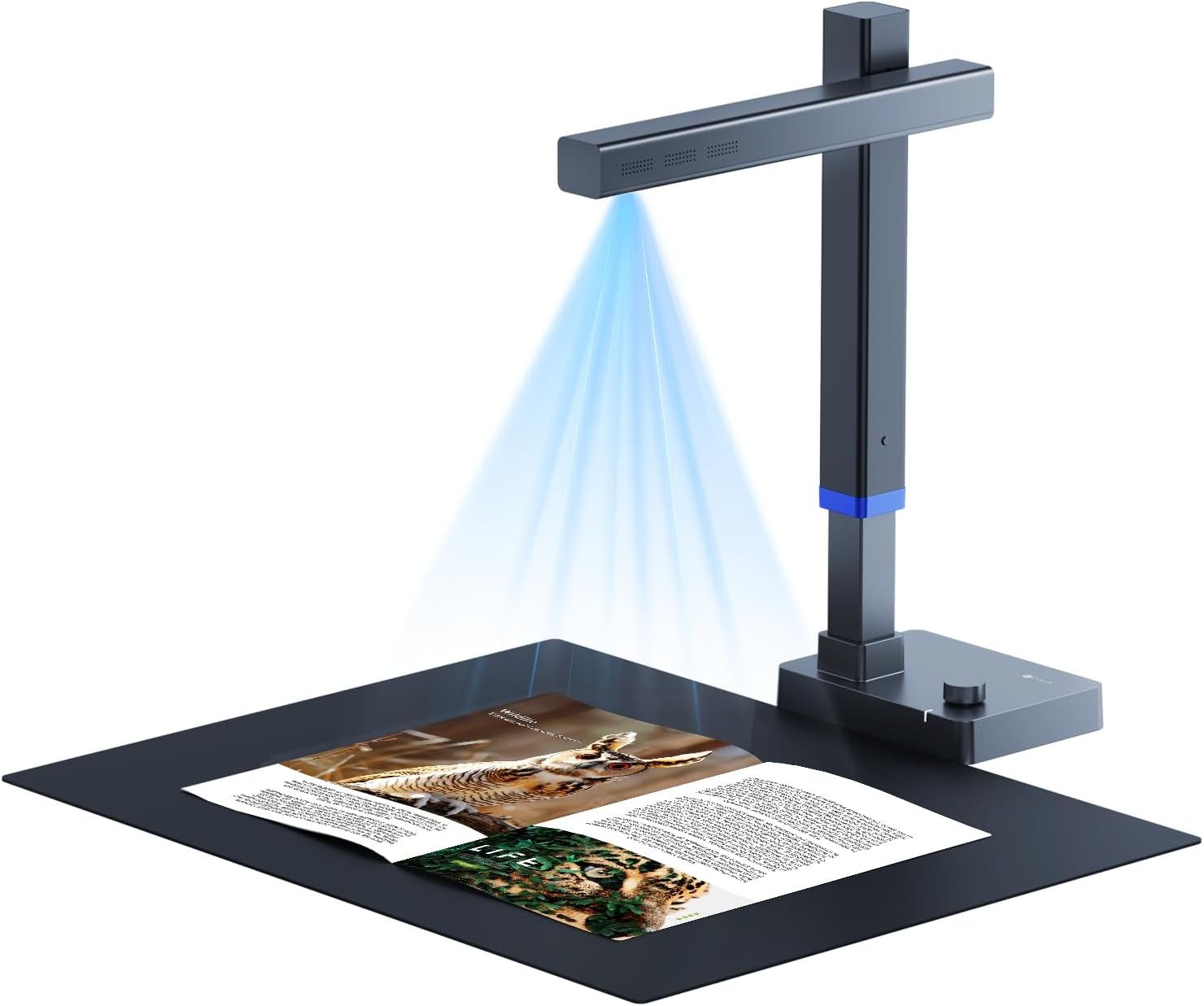 CZUR Shine Ultra 13MP Scanner A3, tragbarer Dokumentenscanner, faltbarere Buchscanner, Dokumentenkamera Visualizer mit OCR 180+ Sprache, Stufenloses Fülllicht, Schnell-Scanner für Windows & macOS
