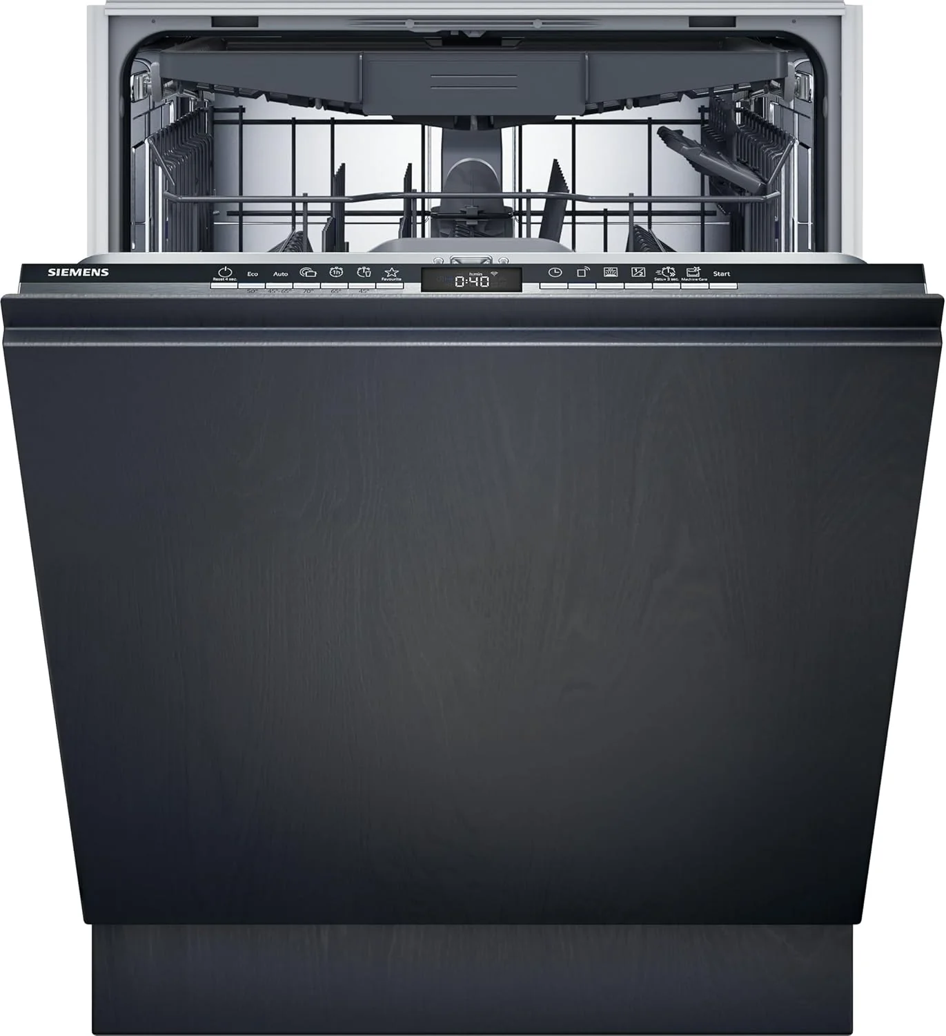 Siemens SN63EX06VE, iQ300 Smarter Geschirrspüler, Vollintegrierte Spülmaschine, 60 cm, Besteckschublade, Extra leise, varioSpeed, Automatische Türöffnung, Dreifach rackMatic, infoLight, intesiveZone