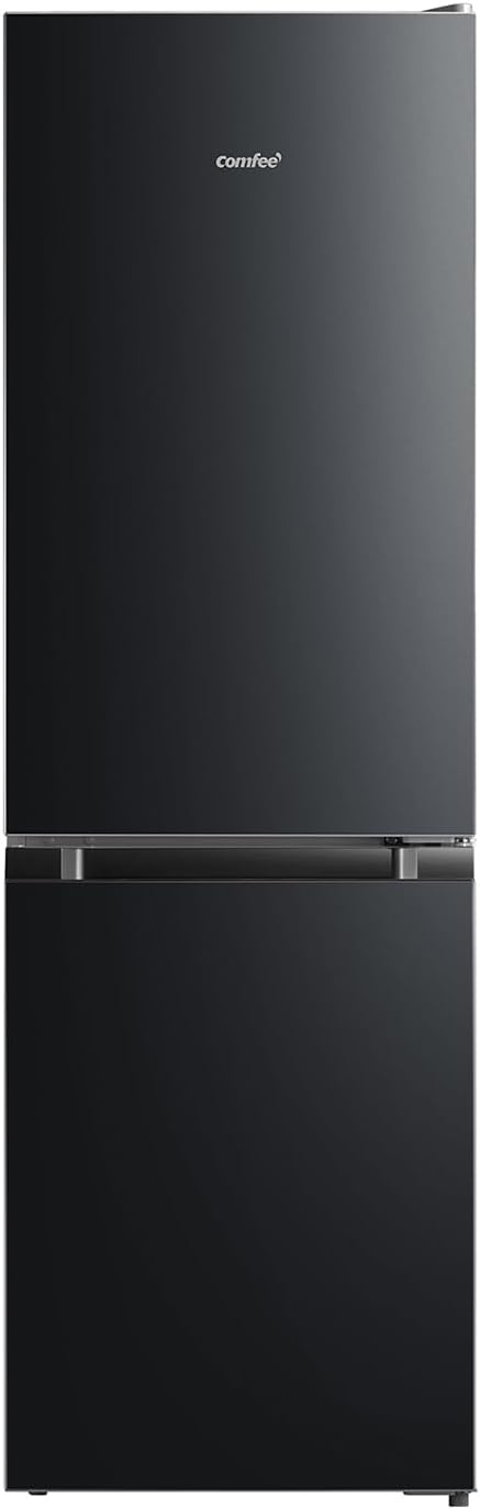 Comfee RCB169DK2(E) Fridge/Freezer Combination, 150 cm Height, Low Frost, Adjustable Fridge Temperature, LED Light, 195 kWh per Year, Fridge Capacity 115 L, 59 L Freezer, Black