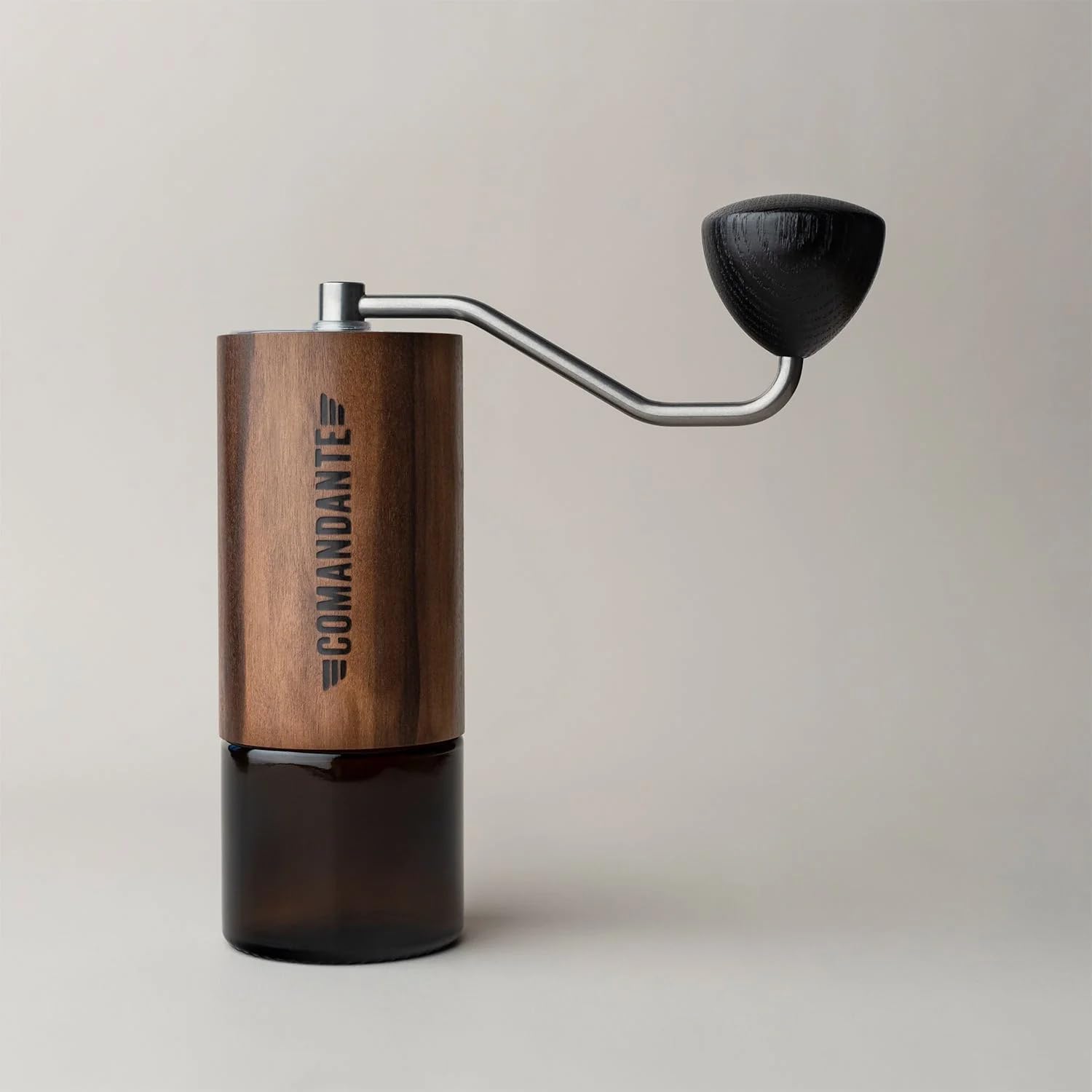 Kaffeemühle C40 MK4 Nitro Blade Liquid Amber/Edelstahl von COMANDANTE, Silber/Braun, Silber/Braun