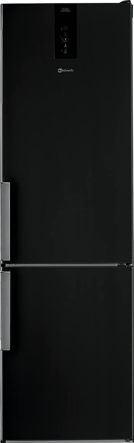 Bauknecht KGDNF 20C GDSX Kühl-Gefrier-Kombination/ C/201cm Höhe/158 kWh/Jahr/257L Kühlteil /98L Gefrierteil/leise 39dB /DualCool Total NoFrost/Fresh Zone+/Active Fresh Pro/Fresh Zone 0 Degree Schwarz