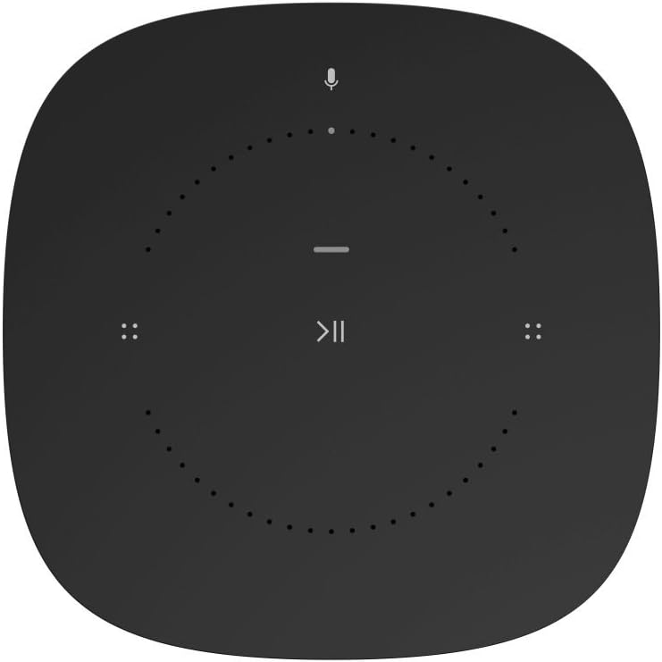 Sonos One Smart Speaker, schwarz – Intelligenter WLAN Lautsprecher mit Alexa Sprachsteuerung, Google Assistant & AirPlay – Multiroom Speaker für unbegrenztes Musikstreaming