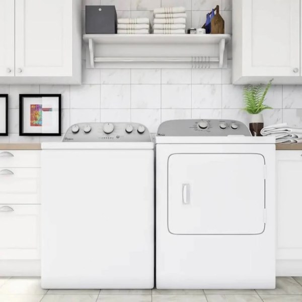 Whirlpool 7.0 cu.ft Top Load Electric Dryer with AutoDry WED4815EW – White