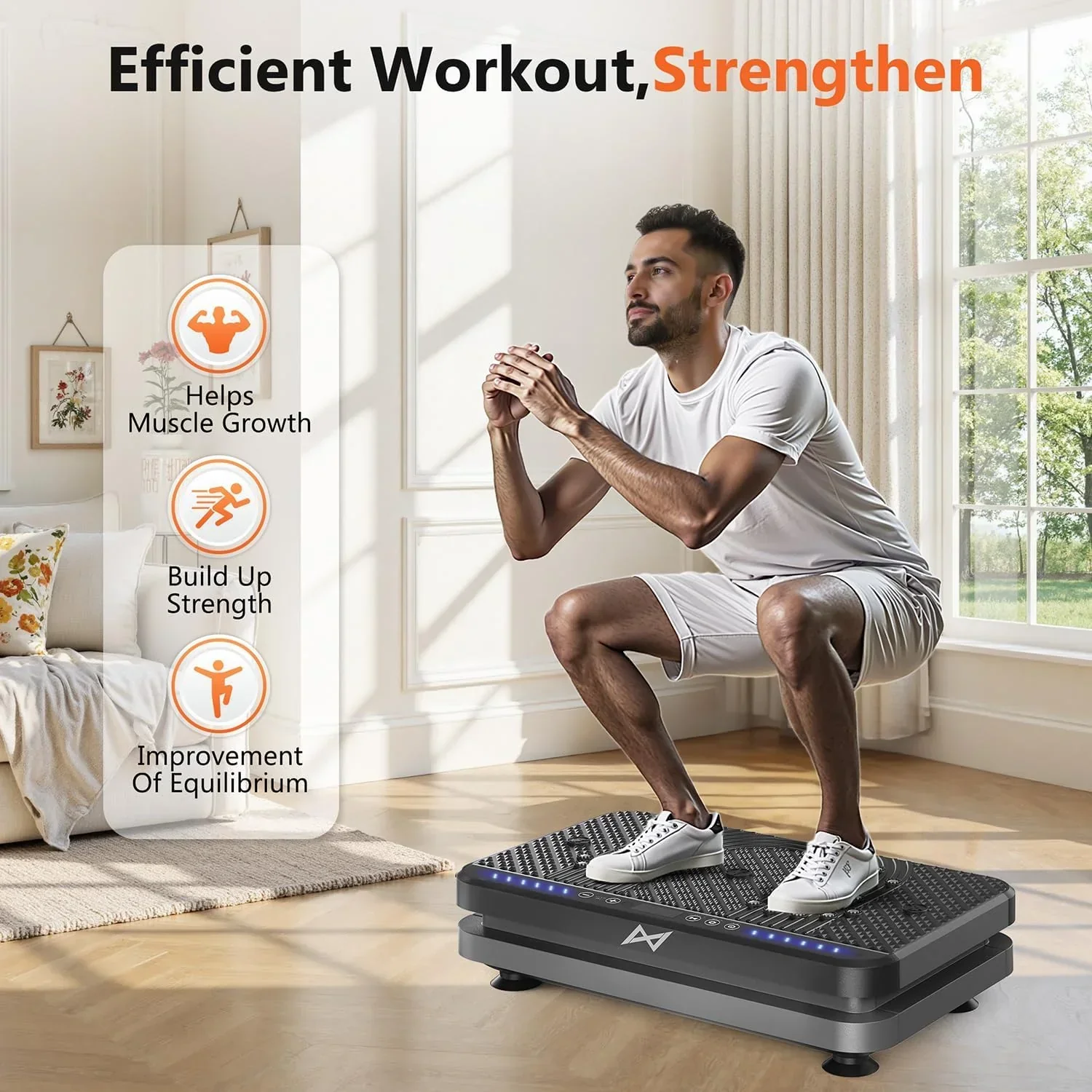 AXV Vibration Plate Fitness Platform Trainer Suitable for men and women to lose weight