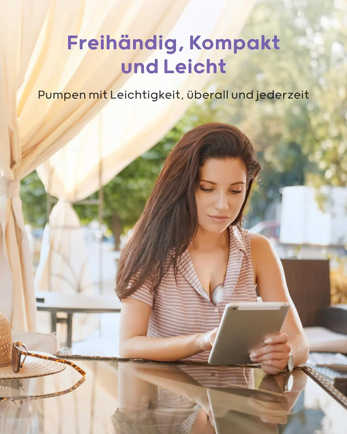Nuliie Elektrische Borstkolf Draagbare S32, Handsfree Elektrische Borstkolf 4 Modi 9 Niveaus met 18/21/24 mm comfortabele flens, discreet, met reserveonderdelen inbegrepen (2 stuks, wit)