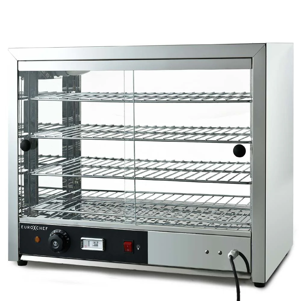 EUROCHEF Electric Food Warmer Display, 1000W, 4-Tier Stainless Steel