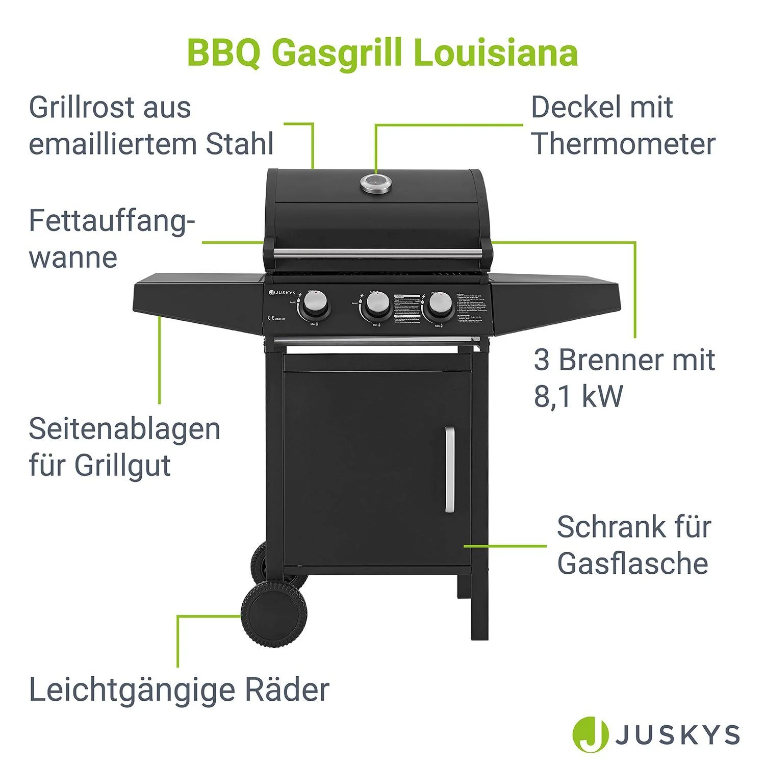 2025 BBQ Gasgrill Louisiana