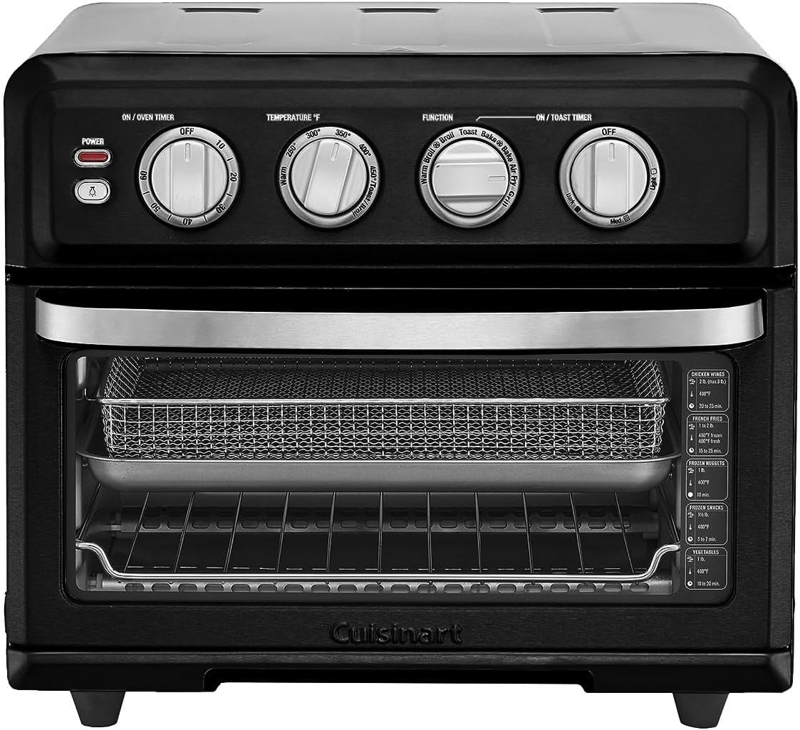 Cuisinart Air Fryer Toaster Oven with Grill. 1800W 8-1 Air Fryer Oven with Bake