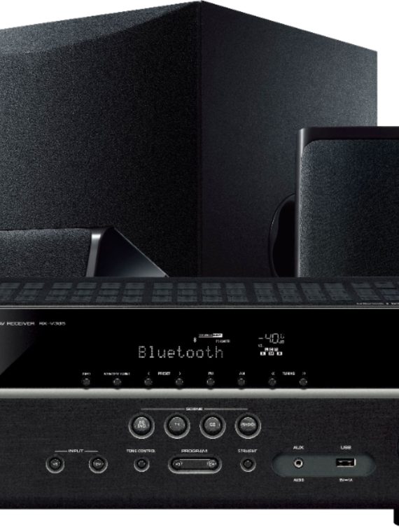 2025 Yamaha – 5.1-Channel 4K Home Theater Speaker System with Powered Subwoofer and Bluetooth Streaming – Black