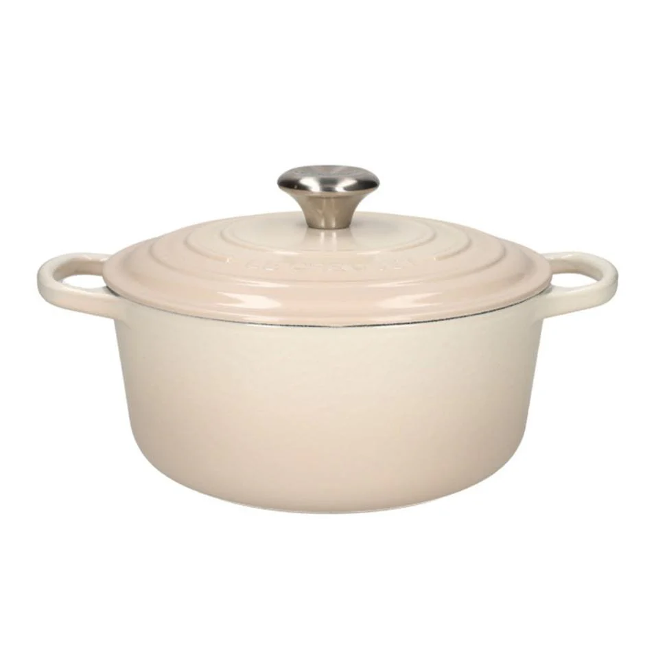 2025 Le Creuset - Signature braad- / stoofpan rond Meringue 20 cm 2,4 l