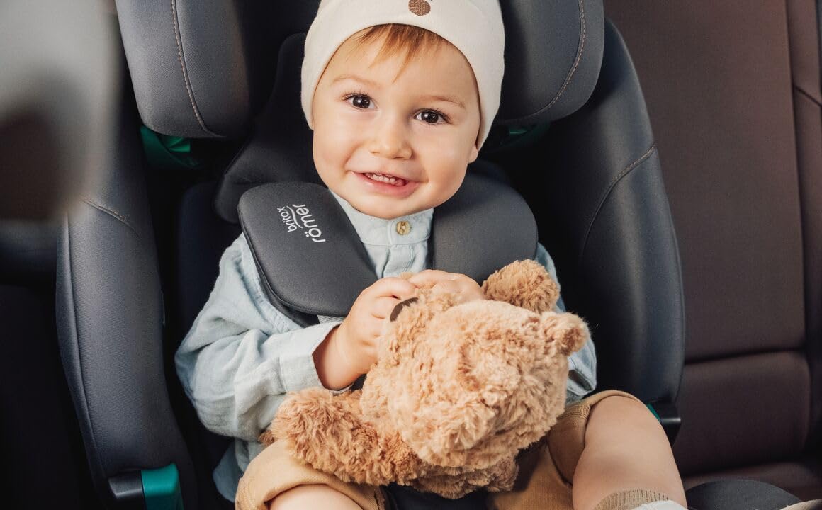 BRITAX RÖMER Kindersitz ADVANSAFIX 2 Z-LINE, für Kinder von 76-150 cm (i-Size) mit und ohne ISOFIX, 15 Monate bis 12 Jahre, Space Black