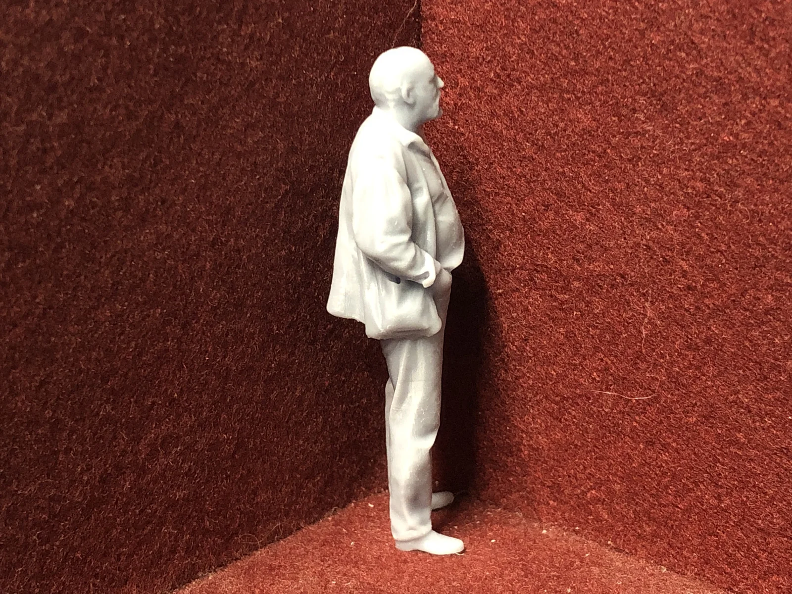 G-Scale figure - 3D scan of a real person in jacket - MD010 (also GN15)