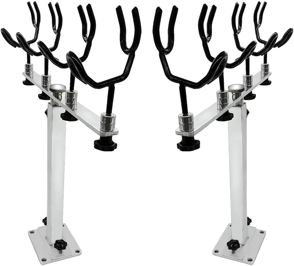 Sure Grip Bootsrutenhalter aus Stahl + Aluminium-Montageplatte Set (6591A-2 Stück)