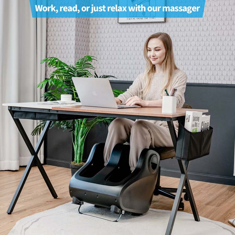 Foot Amp Calf Massager With Heat Amp Remote Shiatsu Kneading Electric Massage Machine With Adjustable Tilt Base Timer Lcd Screen