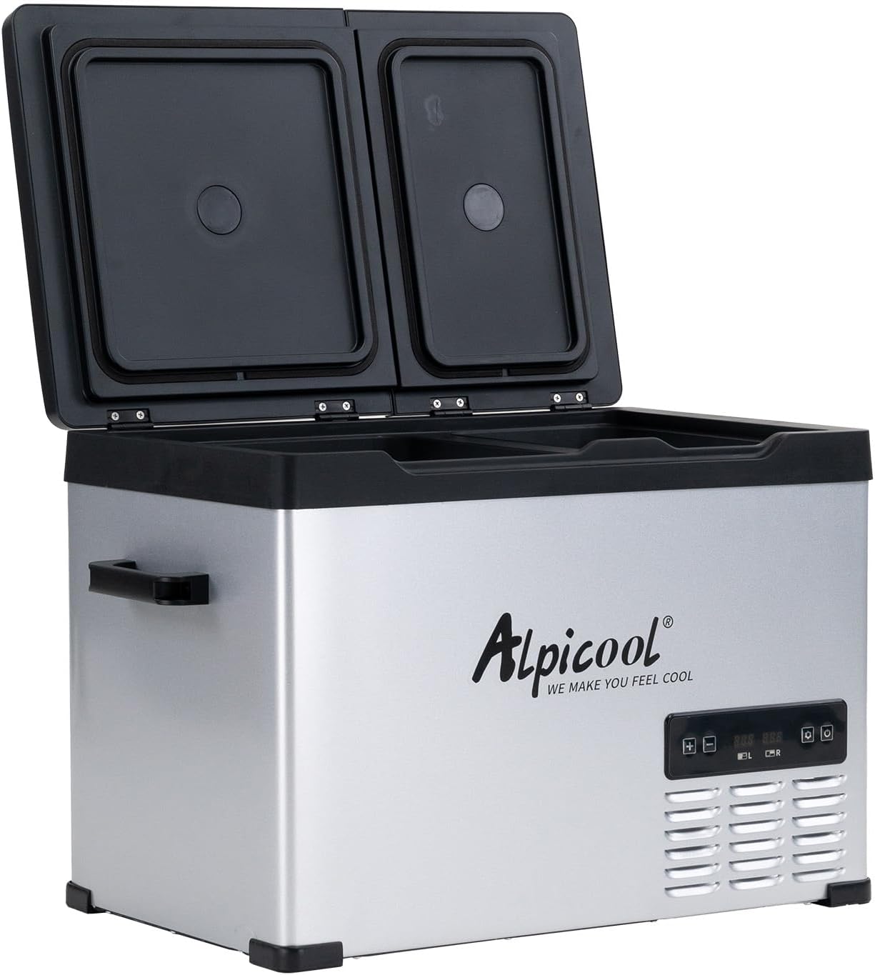 Alpicool CHS55 40L Kompressor Kühlbox 12V tragbarer Kühlschrank elektrische Gefrierbox klein Gefrierschrank für Auto camping, -20℃ bis 20℃, Zweifache Temperaturregelung