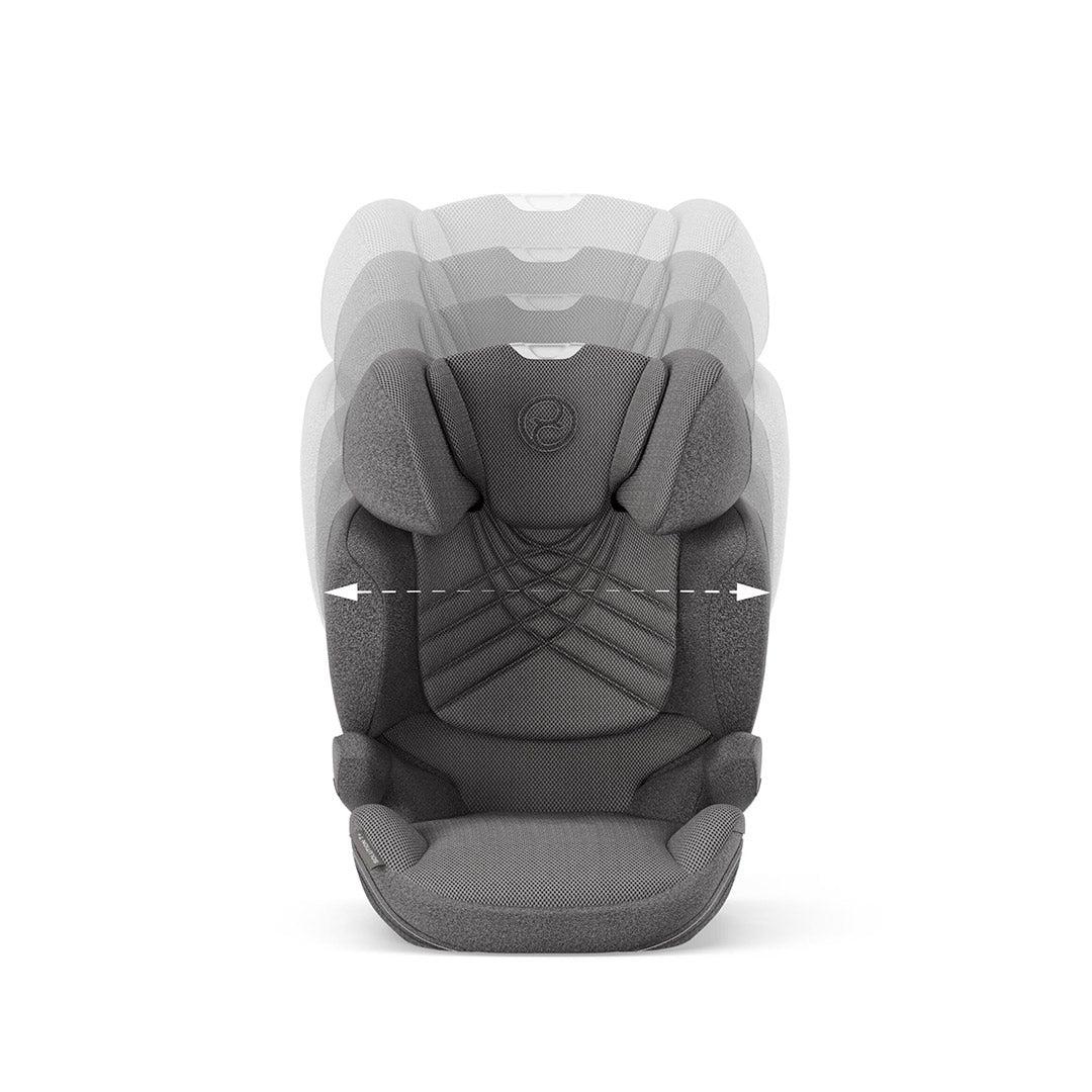 2025 CYBEX Solution T i-Fix Plus kinderzitje �C Groep 2/3, Mirage Grijs, met ISOFIX & in hoogte verstelbare hoofdsteun