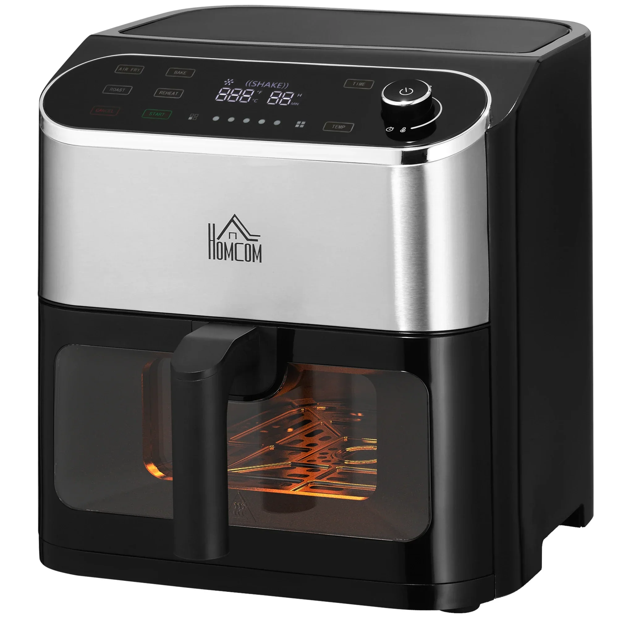 HOMCOM heteluchtfriteuse airfryer vetarm snel koken