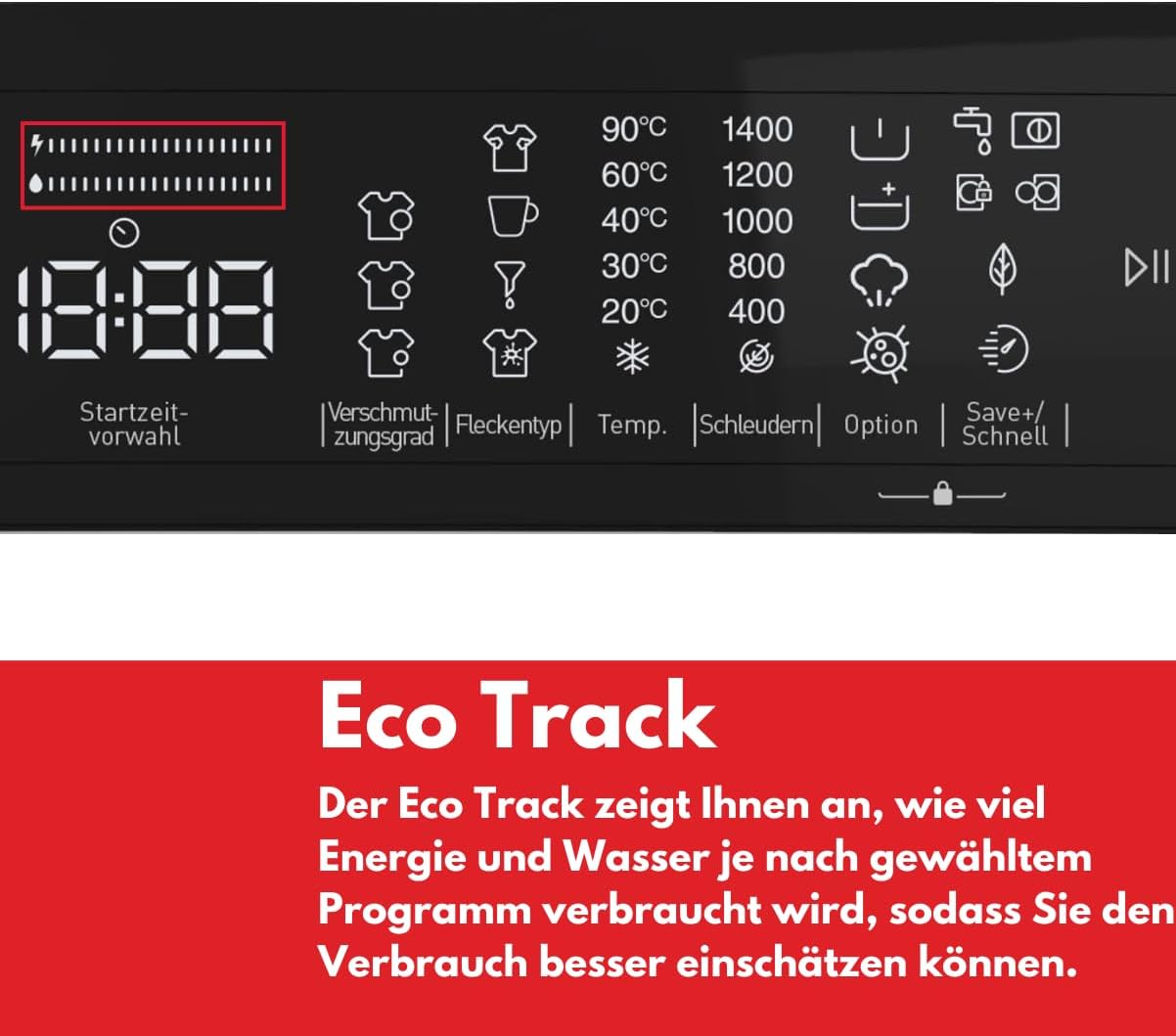 VESTEL WMI 89341 DX Waschmaschine Frontlader, 8 kg, 1400 U/min, Inverter-Motor, Dampf, AquaStop+Switch, Dark Inox