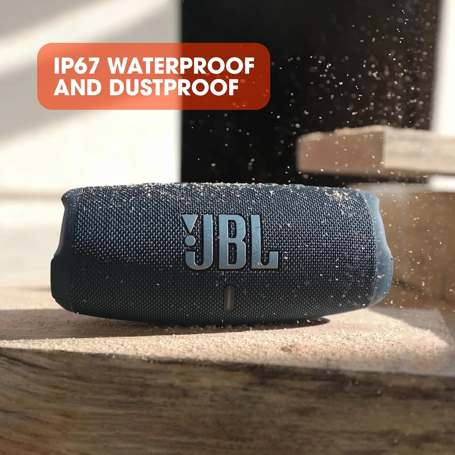JBL Charge 5 Bluetooth-Lautsprecher in Schwarz �C Wasserfeste, portable Boombox mit integrierter Powerbank �C Eine Akku-Ladung f��r bis zu 20 Stunden kabellosen Musikgenuss