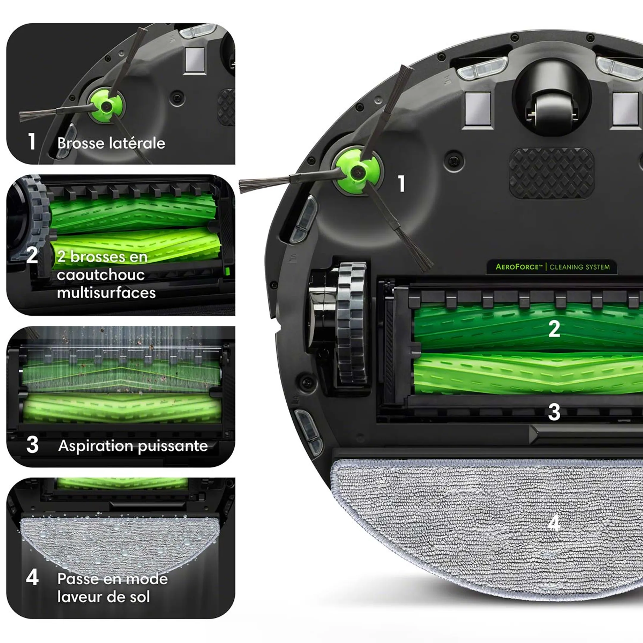 iRobot Robotstofzuiger en dweilrobot J5 Roomba Combo J5178