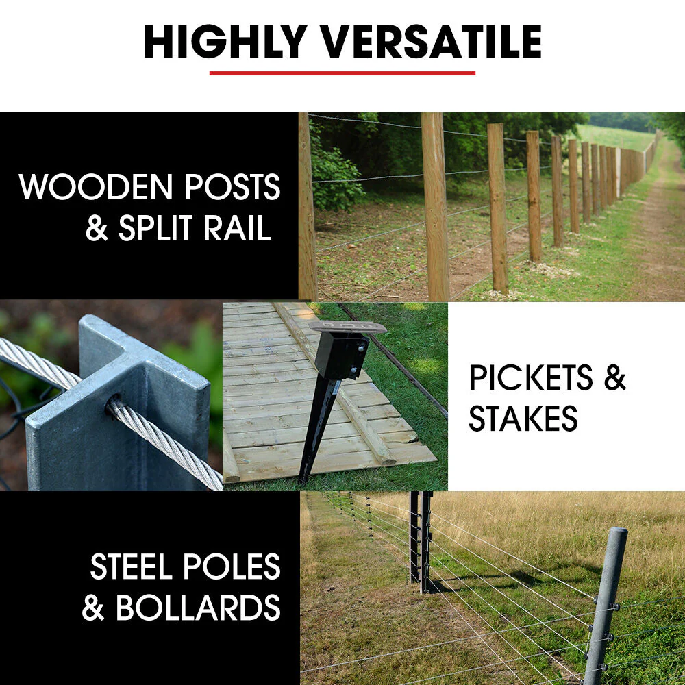 BAUMR-AG HP360e 2200W Electric Post Driver, with 2 Piling Socket Sleeves