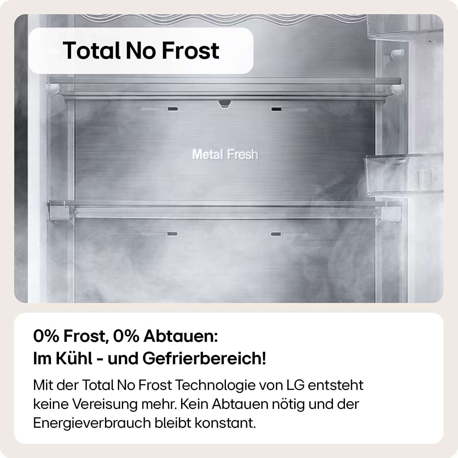 LG GML861EPPE SLIM Side-by-Side Kühlschrank mit Gefrierfach (506 L, Energieklasse E) mit Eis- und Wasserspender, UVNano, Total No Frost, Silber
