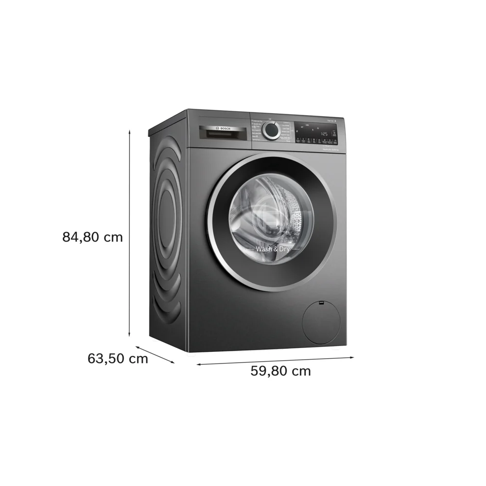 2025 Bosch WNG254R1GB Serie 6 Vrijstaande Was-droogcombinatie 10,5+6 kg 1400 rpm Grafiet