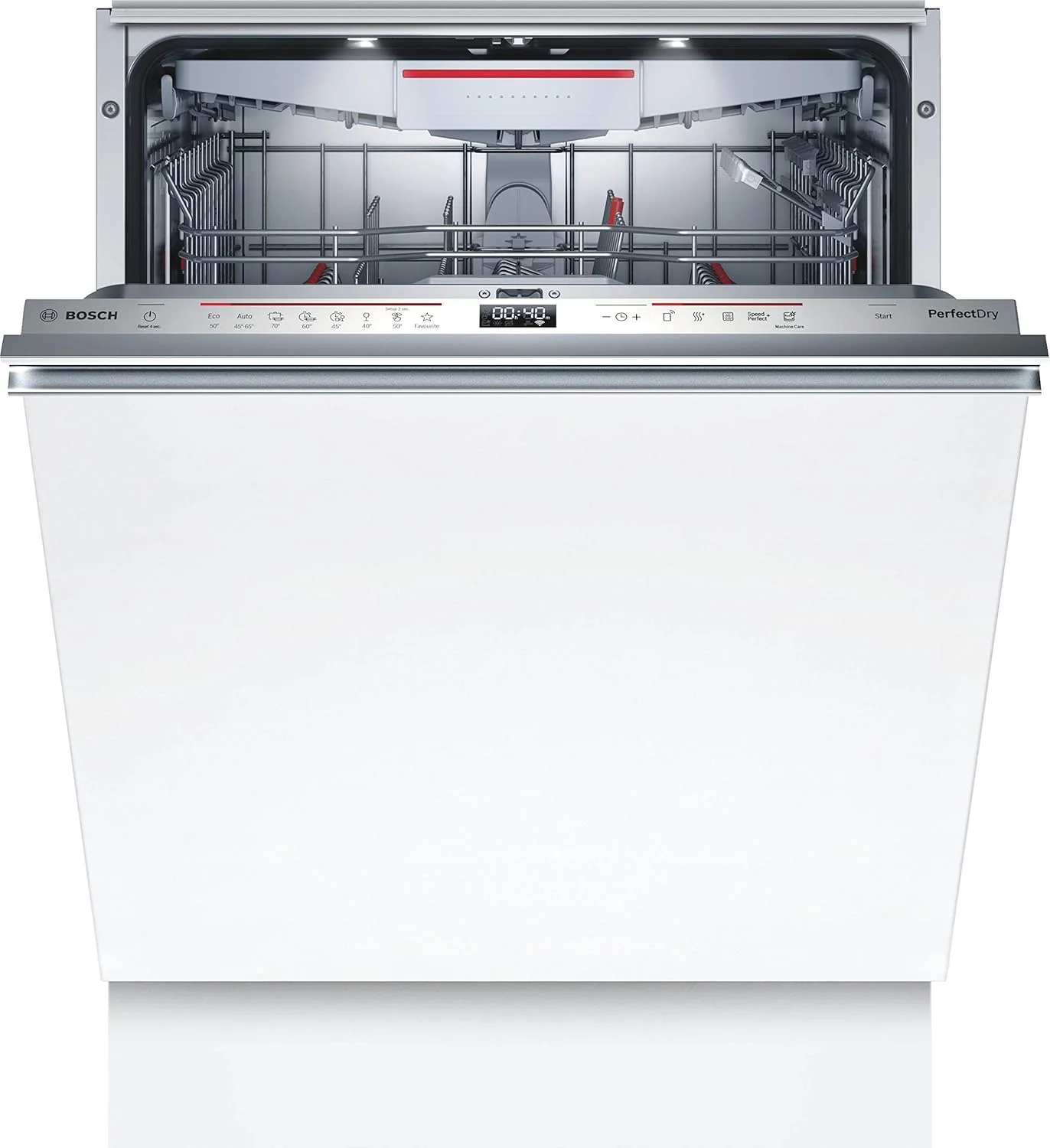 Bosch Huishoudapparatuur SMV6ZCX49E Serie 6 vaatwasser, volledig ge?ntegreerd, besteklade, bijzonder stil Silence-programma, PerfectDry met Zeolith droogt zelfs plastic