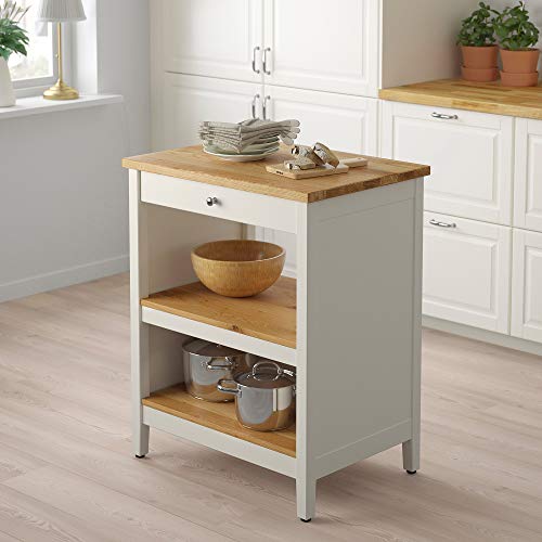 Isola cucina TORNVIKEN, 72x52 cm, bianco/rovere : Amazon.it: Casa e cucina