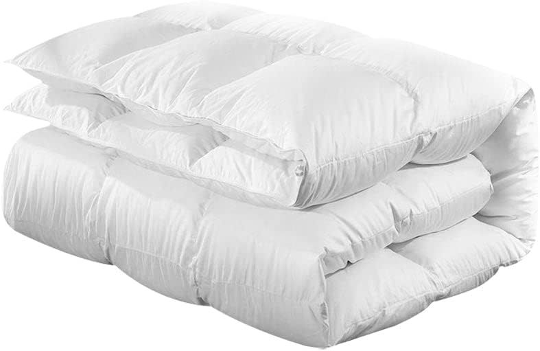 Giselle Bedding Super King Duck Down Quilt 500GSM - Winter Comforter with Soft Cotton Cover