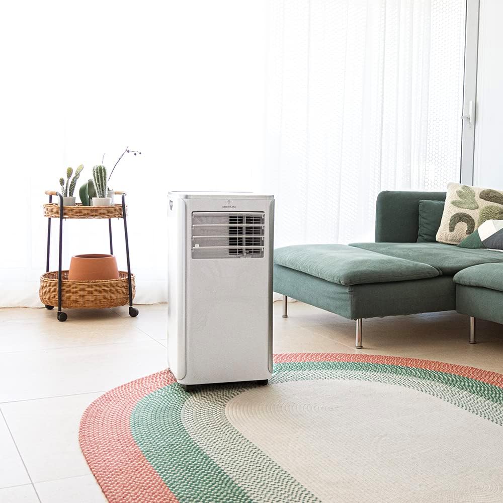 Cecotec ForceClima 9100 Portable Air Conditioner with Remote Control, 9000 BTU, Low Consumption, LED Display, 4 Modes, 2 Speed, Coverage 20-25 m²