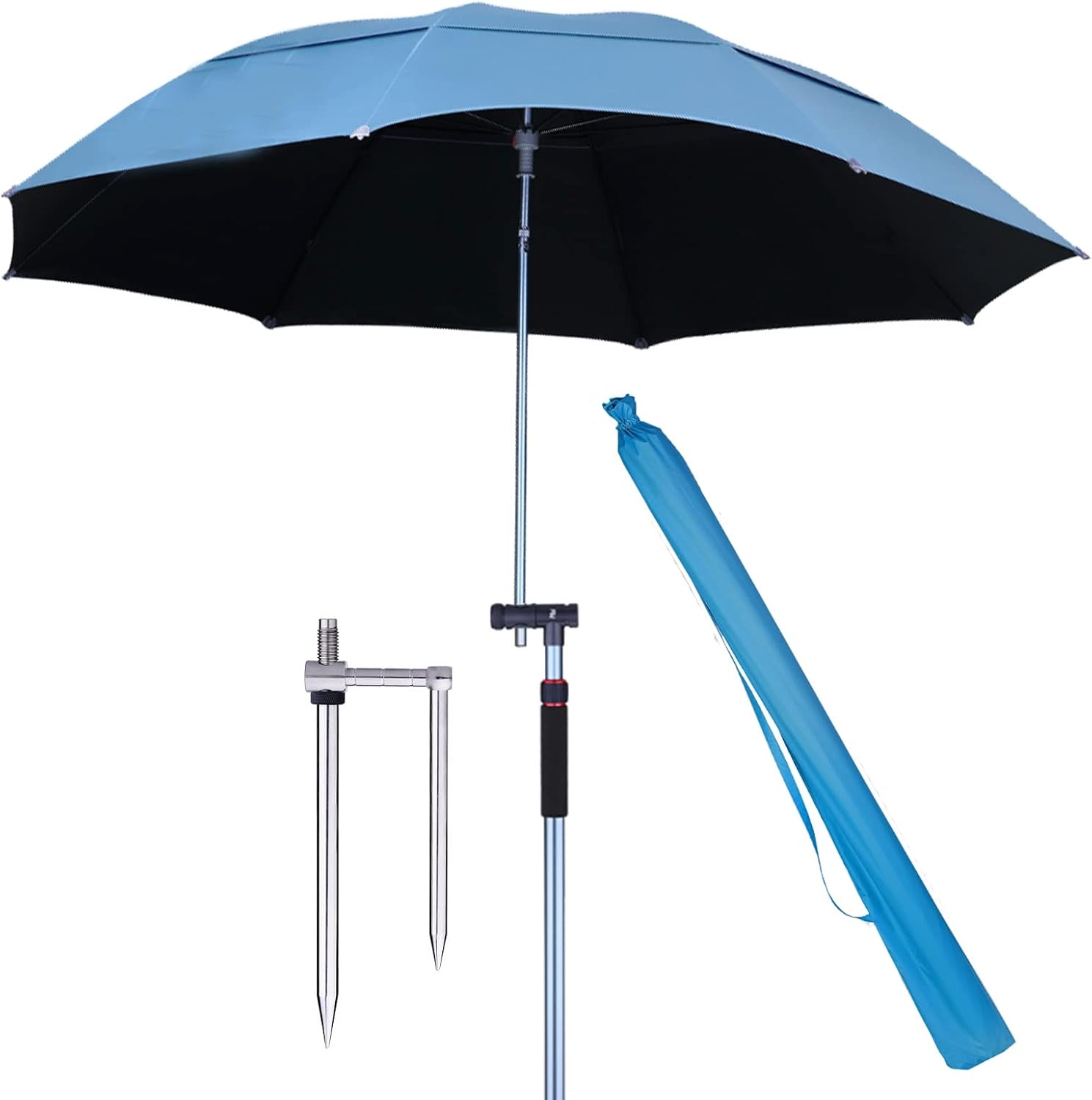 Sonnenschirm-Überdachung für den Außenbereich, Mehrzweck-Sonnenschirm für den Garten, mit Schirmabdeckung, robust, Neigungsmechanismus, Sonnenschutz, für Hinterhof, Terrasse, Rasen und Garten,