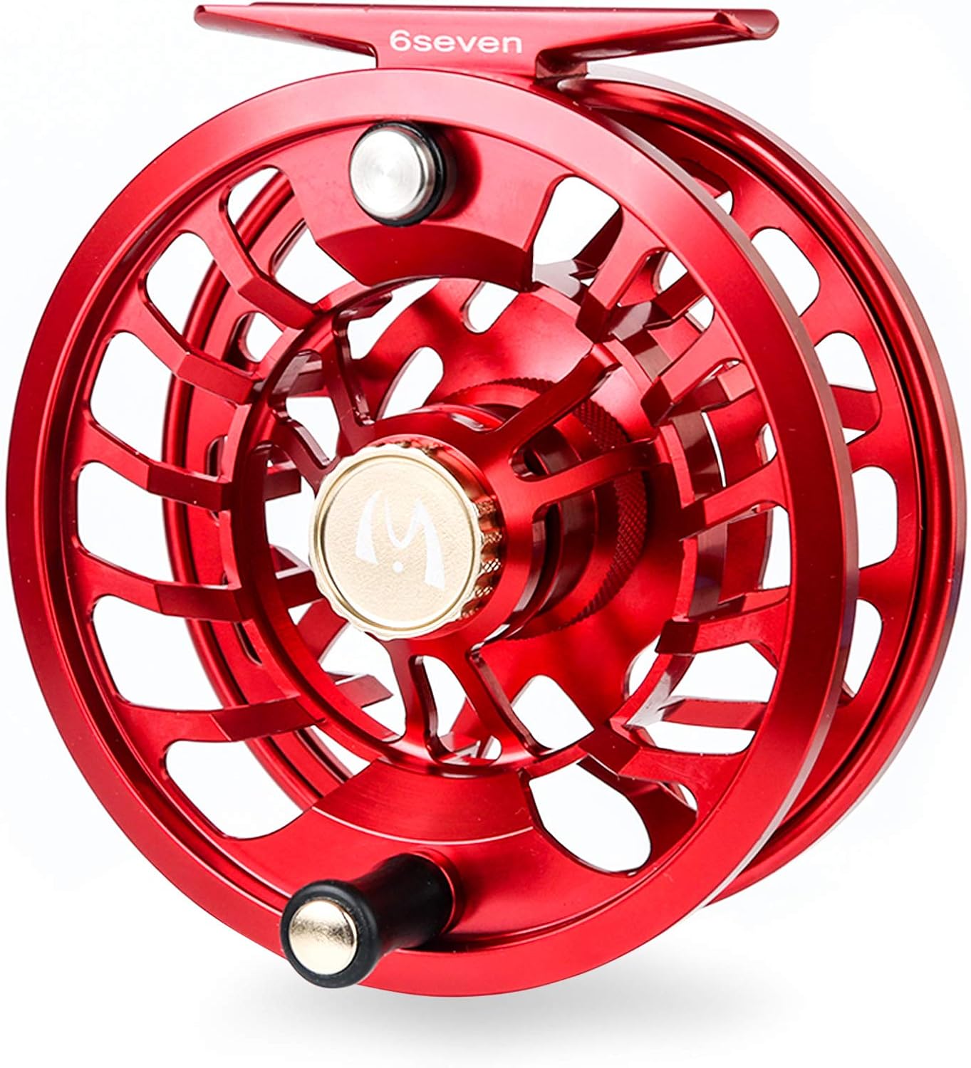 Fliegenfischerrolle, Dunn Salzwasser-Fliegenrolle, Mehrfarbig, 2–7 WT(Vermilion Red,2/4wt)
