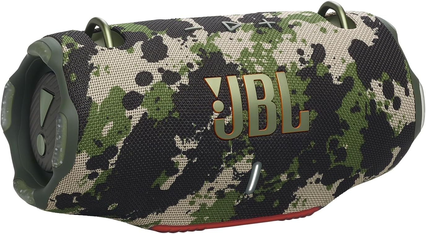 JBL Xtreme 4 Muziekbox in Camouflage �C Draagbare Bluetooth-speaker met diepe bas, AI Sound Boost en ge?ntegreerde powerbank �C Water- en stofbestendig �C 24 uur afspeeltijd