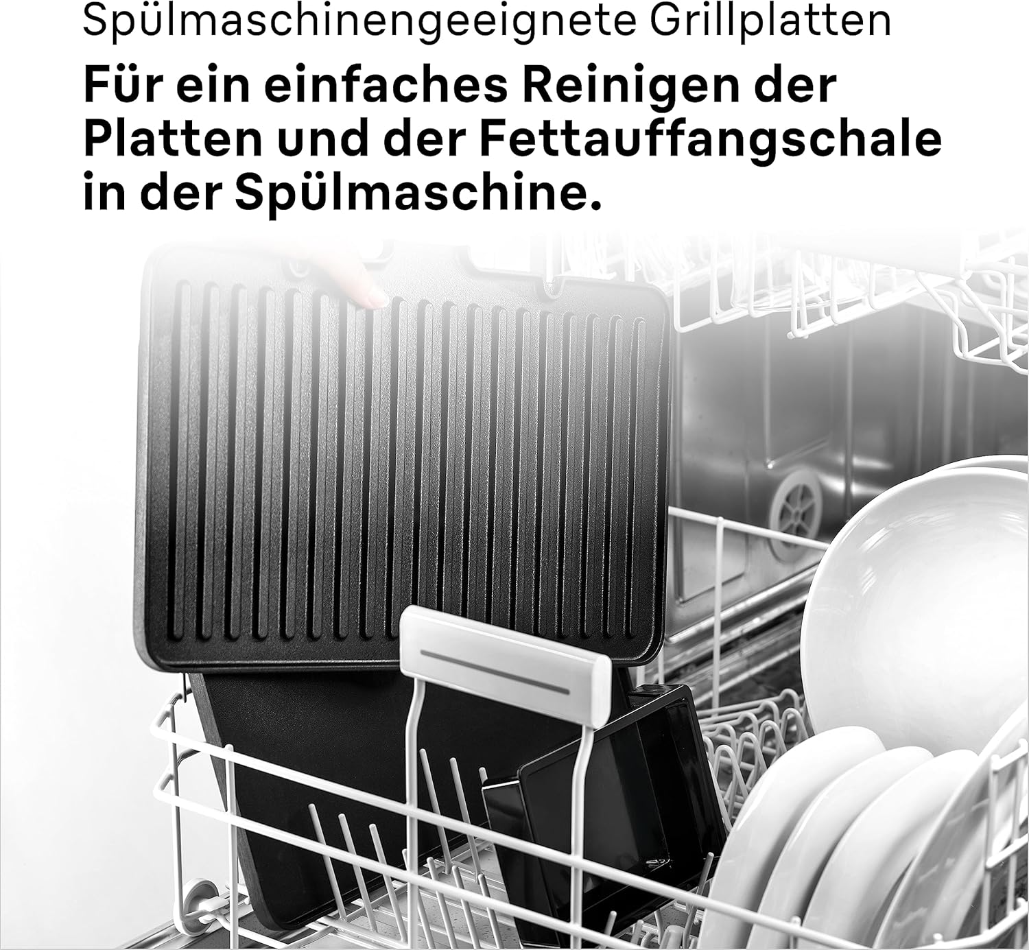 Braun MultiGrill 9 CG 9047 Kontaktgrill mit Grill-, Flach- und Waffelplatten, Grillpositionen: Kontakt, BBQ, Ofen, Spülmaschinenfeste Platten, Fettauffangschale, 230° Höchsttemperatur, Boost-Funktion