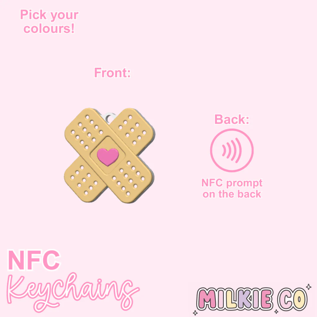Bandaid NFC Keychain