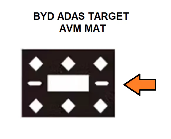 BYD ADAS AVM 360 calibration MAT -DIGITAL PATTERN ONLY