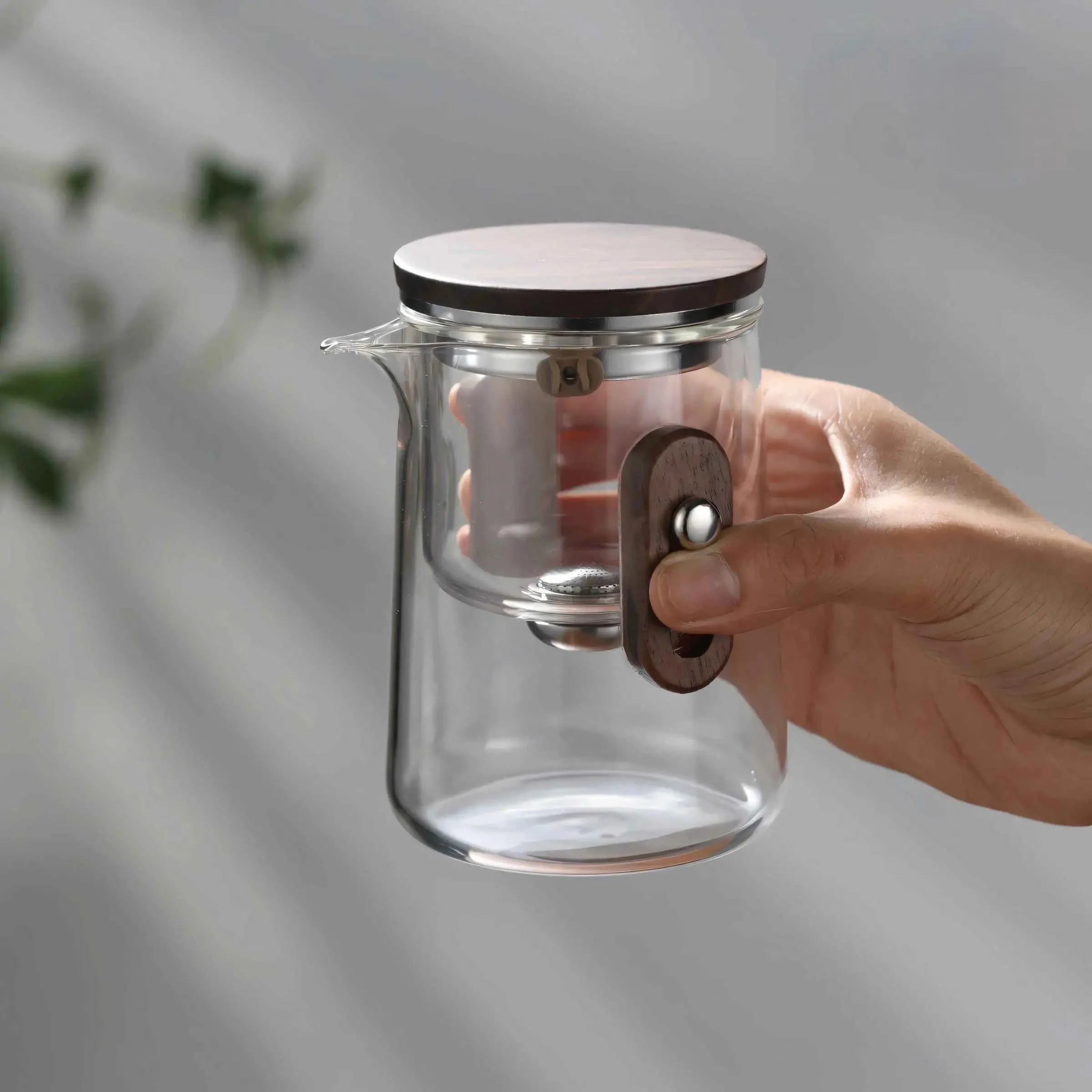 Reise-Teeset aus Glas